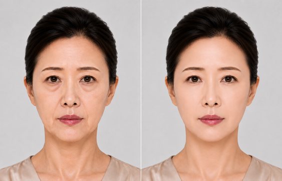 Shoulder Filler + Trapezius Toxin Sebelum & Sesudah